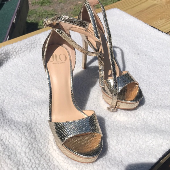 JLO JENNIFER LOPEZ Malika Platform Sandal GUC size 10 - Picture 1 of 8
